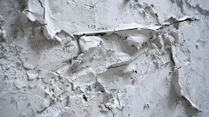 Aufkleber - Cement background is white Through time paint gets corroded : Generative AI