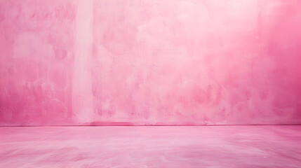 Poster - Empty pink color texture pattern cement wall studio background Used for presentation cosmetic nature products for sale online : Generative AI