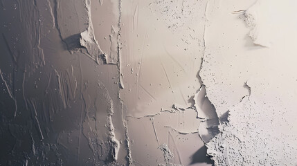 Fototapete - plastered wall with a crack : Generative AI