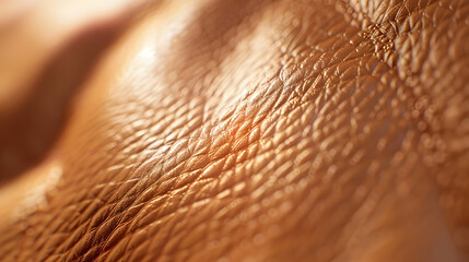 Aufkleber - Closeup detail of leather texture background : Generative AI