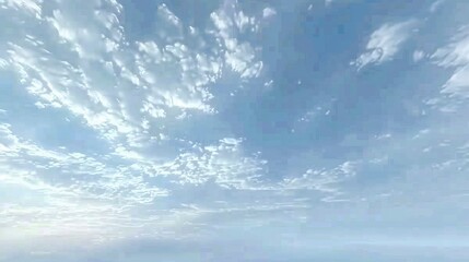 Wall Mural - Sky is blue with white clouds. The sky is clear and bright