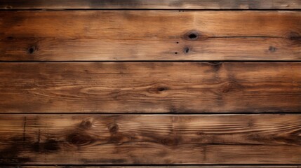Wall Mural - Golden-brown colors enrich these wooden boards, highlighting the deep grains and textures perfect for a warm, inviting backdrop