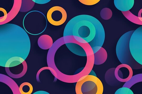 abstract flat vector background with simple shapes and colors