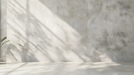 Poster - Beige blank concrete wall mockup : Generative AI