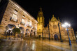 Balmaseda Square at dusk