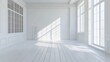 © TKMedia - Empty Room With White Walls and Wooden Floors