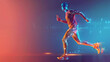 © SprintZz - A man running in a futuristic setting.