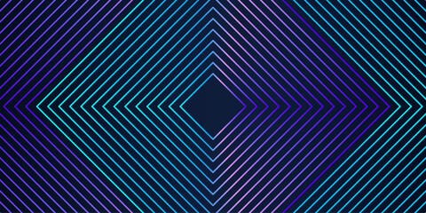 Fototapete - Technology abstract background with shiny neon blue, green, purple geometric lines design. Vector concept for futuristic poster, banner, brochure template, business cover. 