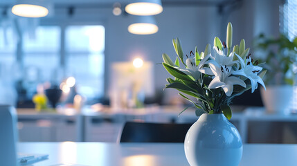 Leinwandbilder - A space where creativity flows Still life shot of a modern office space : Generative AI