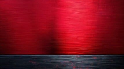 Background design template with metallic red shiny color and black frame layout