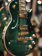 © AvalgArt - Luxurious Green and Gold Electric Guitar