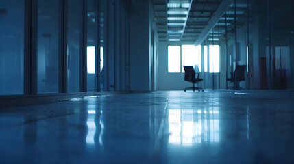 Poster - It must be the weekend Shot of an empty office : Generative AI