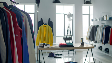 Aufkleber - Fashion and modern office interiors : Generative AI