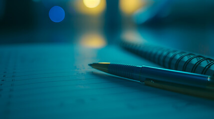 Aufkleber - pen on a notebook : Generative AI