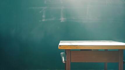 Aufkleber - School desk and free space for your decoration : Generative AI