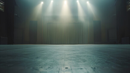 Aufkleber - empty theater stage : Generative AI