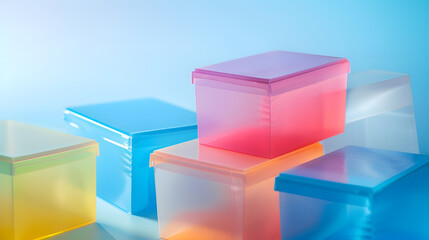 Poster - Plastic packaging boxesPlastic industry : Generative AI