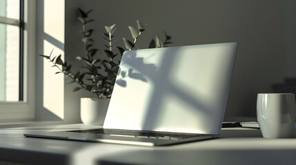 Poster - Laptop isolated table : Generative AI