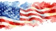 © rabbit75_fot - Watercolor painting of US national flag