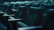 © Generative AI - Rows of seats in empty auditorium : Generative AI