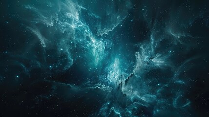 Wall Mural - a blue sky with stars and clouds