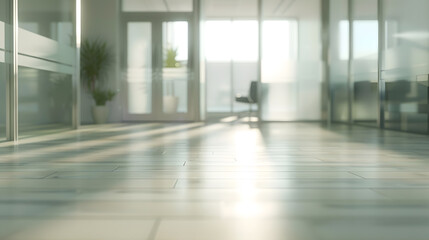 Poster - On the blurred background of the empty office room : Generative AI