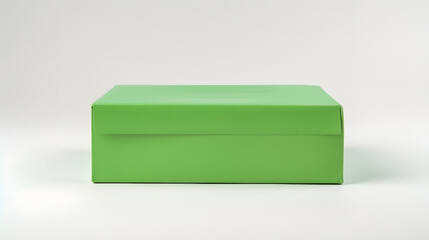 Poster - green carton isolated on white : Generative AI