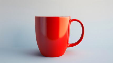 Poster - empty mug isolated on white background : Generative AI