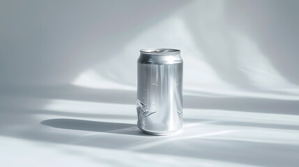 Aufkleber - object on white  Crumpled beverage can : Generative AI