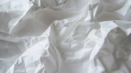 Aufkleber - Paper texture background Crumpled paper White creased paper : Generative AI