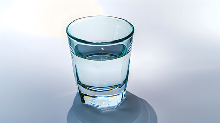 Poster - emty glass isolated on white background : Generative AI