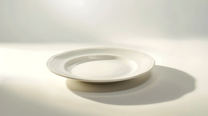 Aufkleber - plate isolated on white background : Generative AI