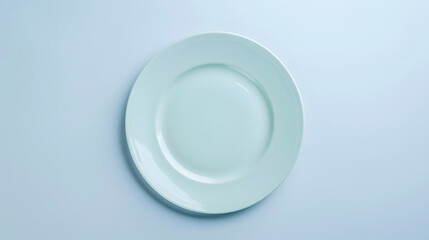 Aufkleber - Empty plate isolated on white background After some edits : Generative AI