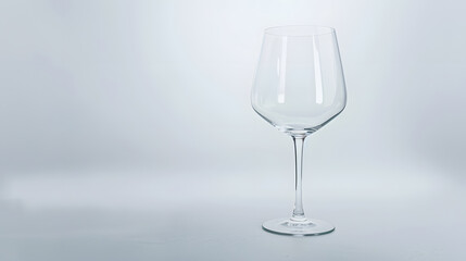 Poster - Beautiful large wine lamp isolated on a white background Transparent wine glass on a white background : Generative AI