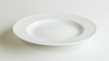 Aufkleber - white ceramic plate isolated on white background : Generative AI