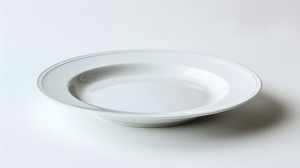 Poster - Empty plate isolated on white background After some edits : Generative AI