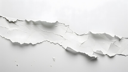 Aufkleber - paper with torn edges over white background : Generative AI