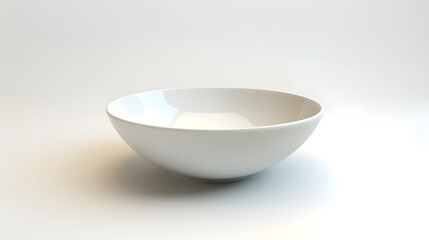 Aufkleber - empty bowl isolated on white background : Generative AI