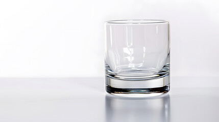 Poster - Empty drinking highball glass isolated on white background with clipping path : Generative AI
