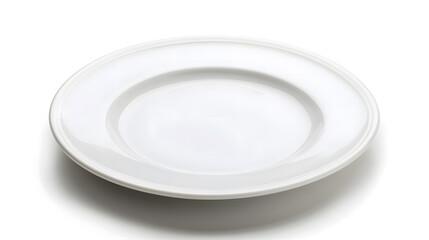 white plate isolated on white background : Generative AI