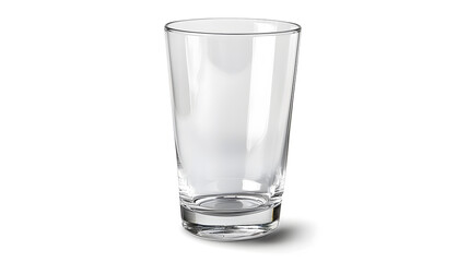 Poster - Empty drinking highball glass isolated on white background with clipping path Glassware for home restaurant and bar : Generative AI