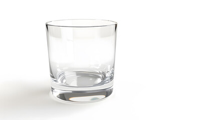 Poster - Empty drinking highball glass isolated on white background with clipping path : Generative AI