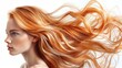 Natural waves of blonde hair, highlighting the beautiful texture and beauty of healthy hair