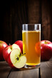 A glass of apple juice generative AI