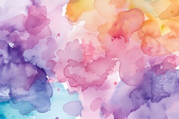 Wall Mural - Bright watercolor stains