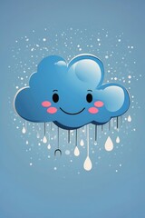 Wall Mural - cloud with rain