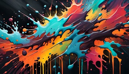 Wall Mural - abstract colorful background