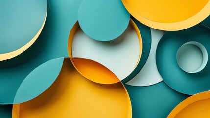 Wall Mural - colorful abstract geometric pattern background