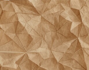 Abstract crumpled and creased recycle brown paper texture background