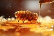 Fresh honey melts. ultra realistic, ultra detailed Generative AI